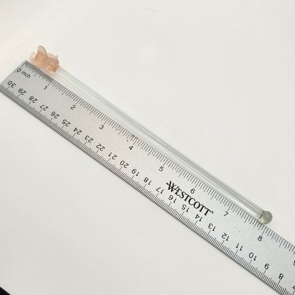 Vintage Pier One Pink Elephant Cocktail Swizzle Sticks Lot of 10 90s Blown Glass - Picture 9 of 9